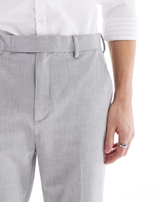 ASOS DESIGN smart tapered pants in light gray, 5 of 5