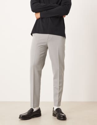 Asos Design Smart Tapered Pants In Multi