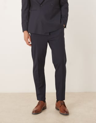 Asos Design Smart Tapered Pants In Black