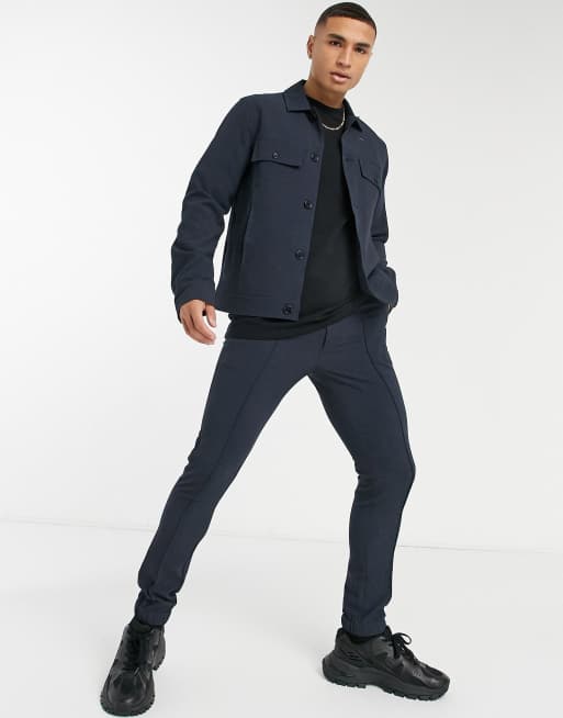 Navy trucker outlet jacket