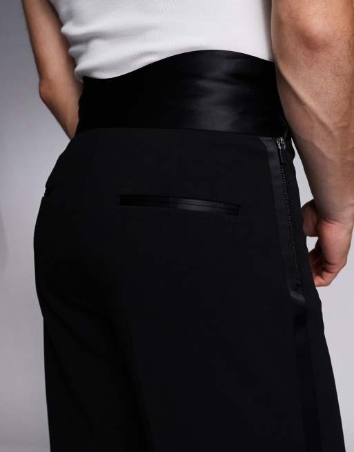 ASOS DESIGN smart vintage flare pants with cummerbund