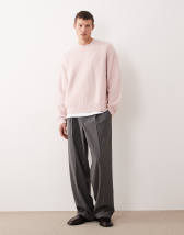 Labelrail x Isaac Hudson barrel leg tailored pants in grey (part of a set)
