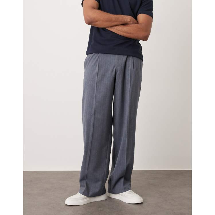 パンツ ulterior STRIPE FLANNEL WIDE TROUSER ULTERIOR 