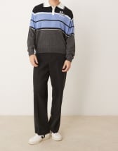 ASOS DESIGN super baggy cargo pants in black