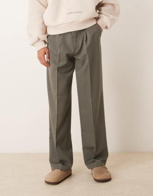 パンツ MSGM pants with front pleats MSGM Wide-leg wool pants featuring pleat detail | The