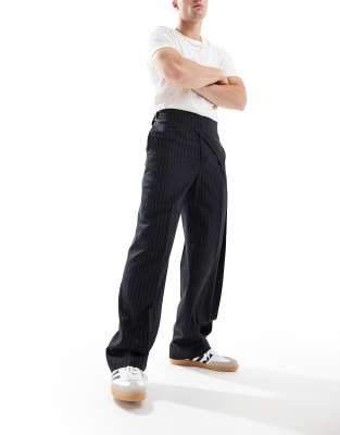 Slim Leg Pin Stripe Pant