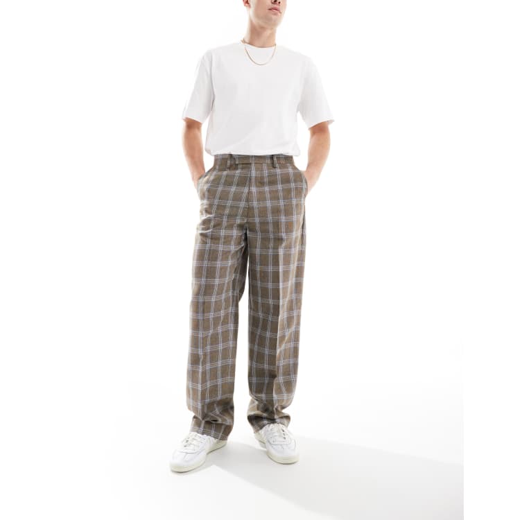 Asos plaid pants men store