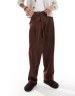 パンツ THREE TO EIGHTY CONTRAST CUTOUT PANTS BROWN Sønderhaus The Perfect Pant – CONRADO®