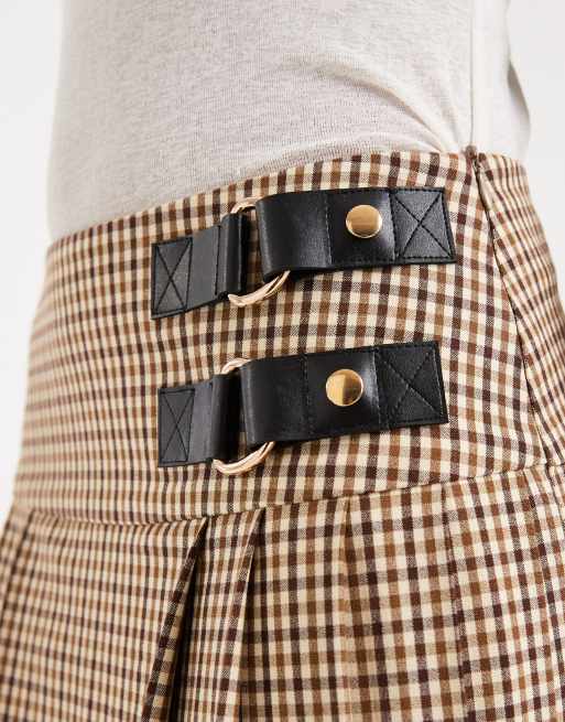 ASOS DESIGN – Smårutig, plisserad maxikjol, 5 av 5