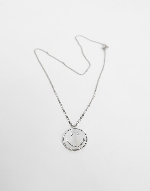 Sterling Silver Face Line Art Necklace