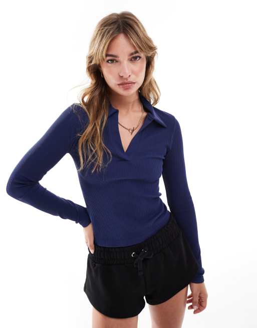 ASOS DESIGN - Sømløs langærmet rugby-top med formgivende effekt
