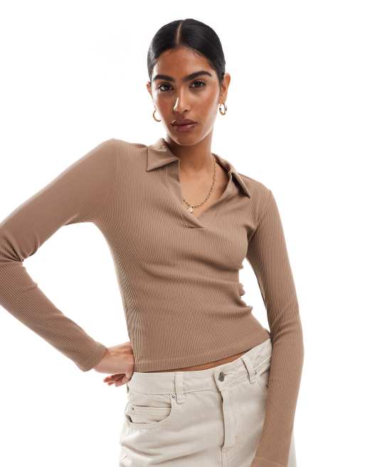 ASOS DESIGN - Sømløs og langærmet rugby-top med formgivende effekt