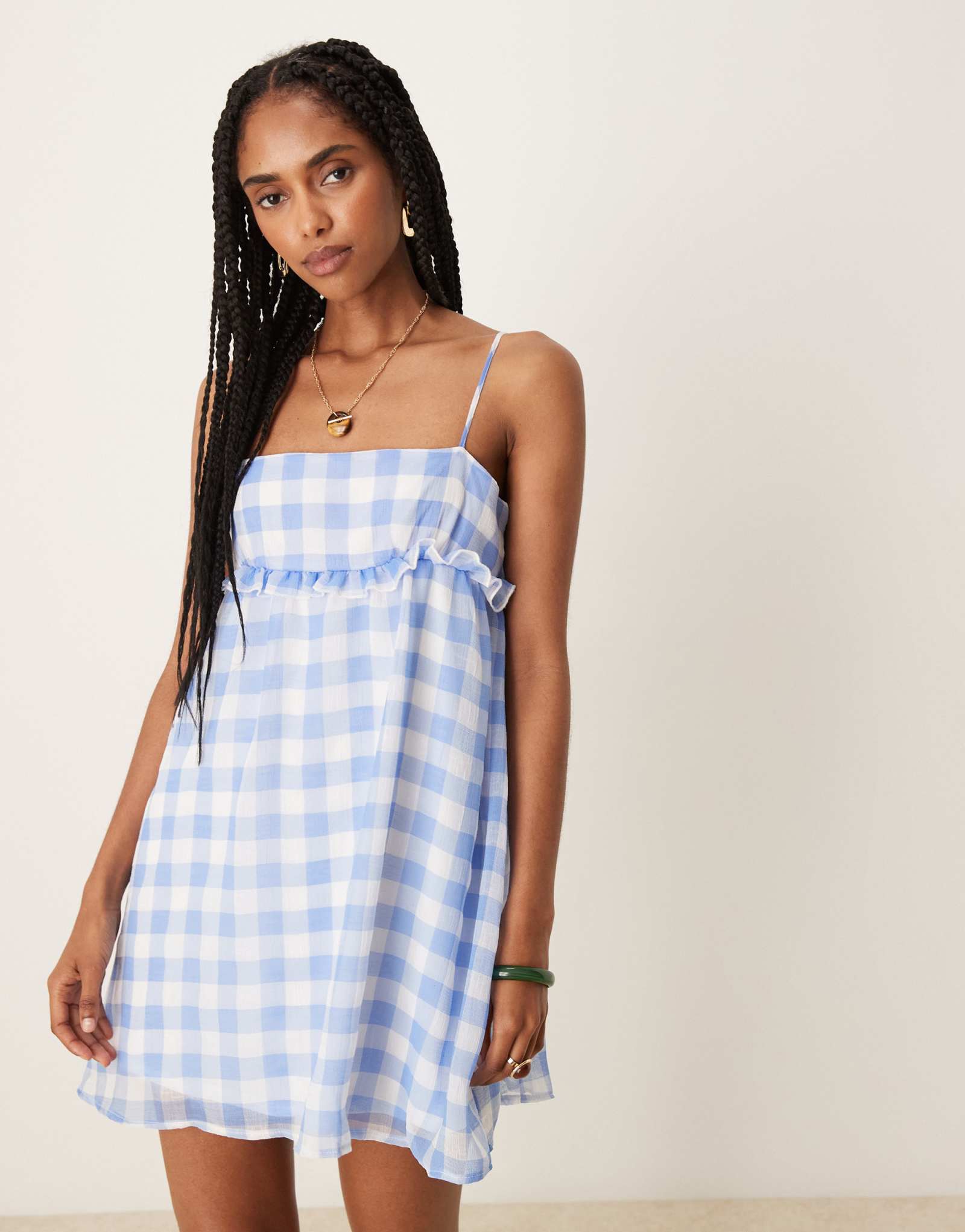 ДИЗАЙНЕРСКОЕ мини-платье-халат на бретелях ASOS с разноцветным принтом