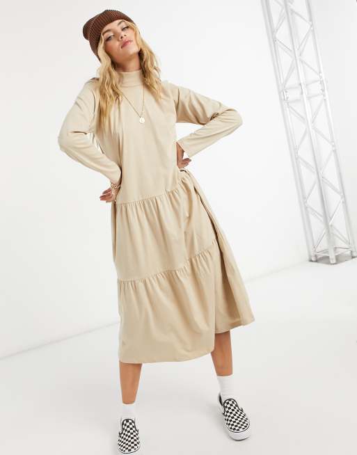 Asos on sale beige dress