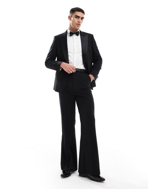 ASOS DESIGN - Smoking ajusté avec encolure basse - Noir - view 1