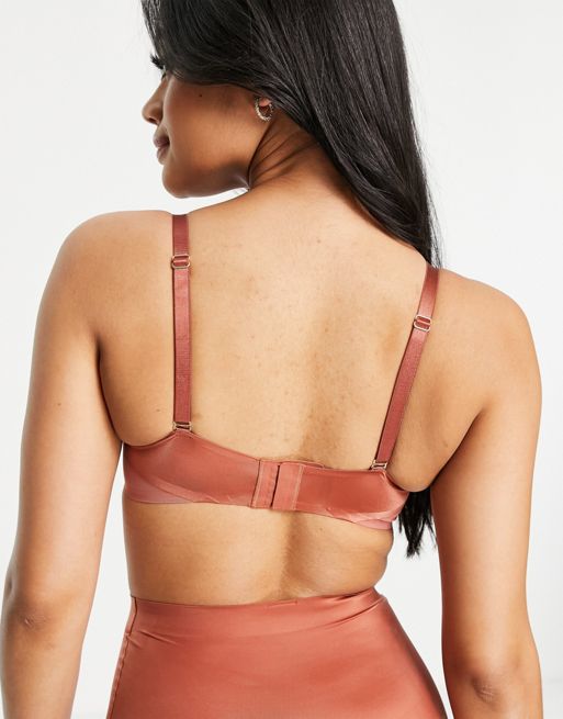 ASOS DESIGN smoothing balconette bra with detachable straps in
