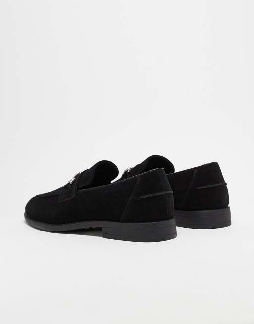 ASOS DESIGN snaffle detail loafers in black , 4 of 5
