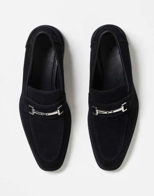 ASOS DESIGN snaffle detail loafers in black, 3 of 3