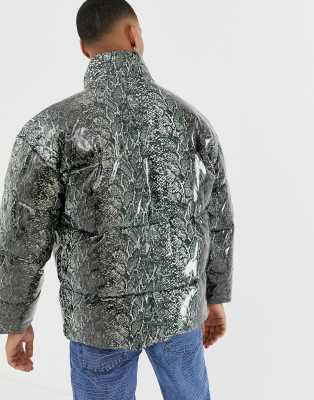 snake print jacket mens