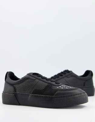 black snake print trainers