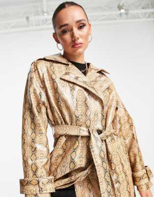 Snakeskin on sale trench coat