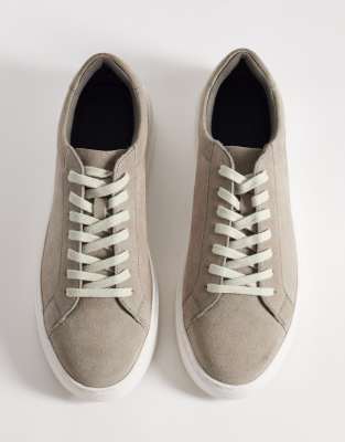 Sneaker aus grauem Wildleder-Neutral Neutral 43
