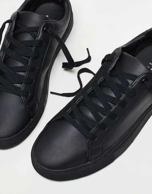 Asos black plimsolls online