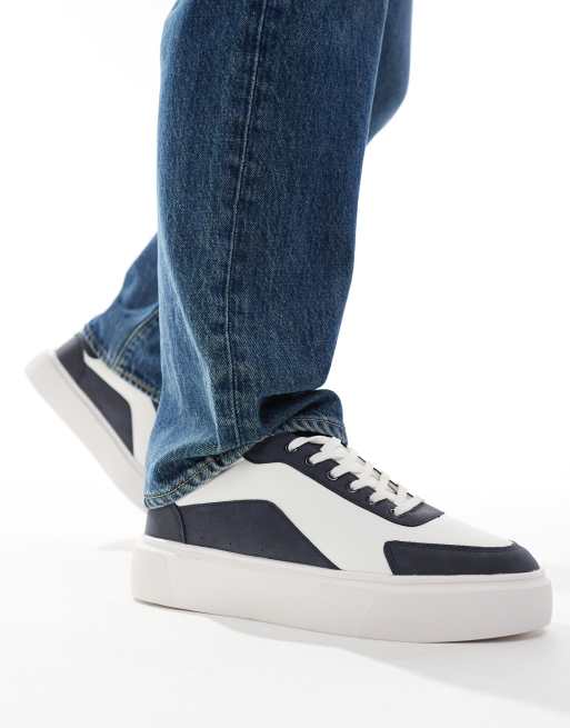 Asos white sneakers clearance