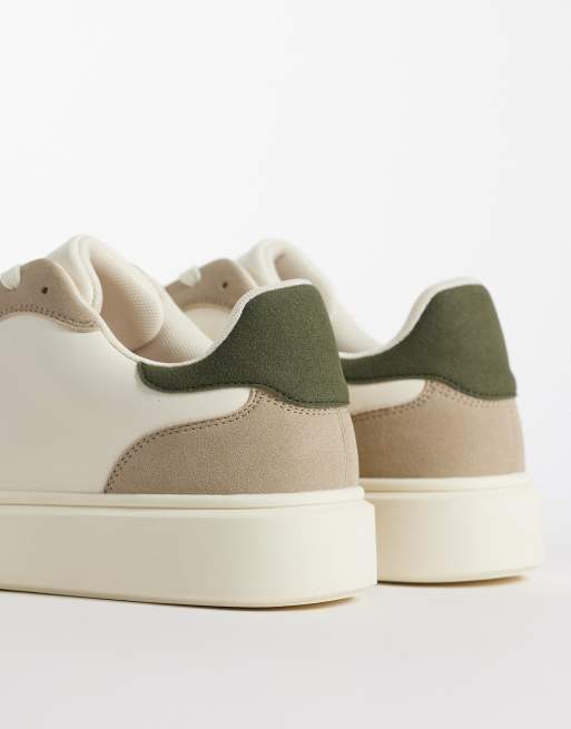 ASOS DESIGN – Sneaker mit Schnürung und grüner Einkerbung an der Ferse, 4 von 5