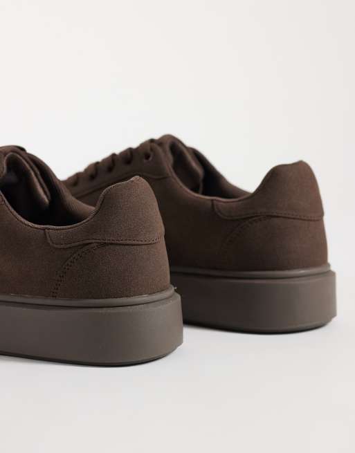 ASOS DESIGN – Sneaker zum Schnüren in Brown Drench, 5 von 5