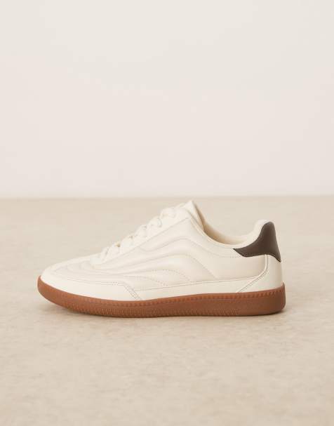 ASOS DESIGN – Sneaker zum Schnüren in Steinbeige - view 1
