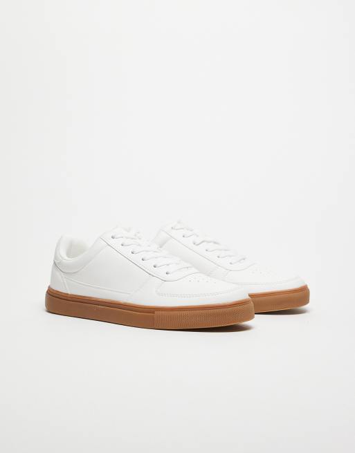ASOS DESIGN - Sneakers a pannelli bianche con suola in gomma, 2 di 4