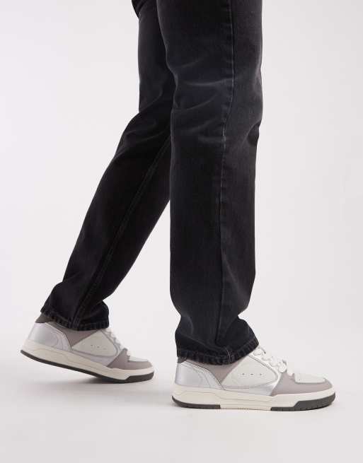 ASOS DESIGN - Sneakers bianche e argento, 5 di 5