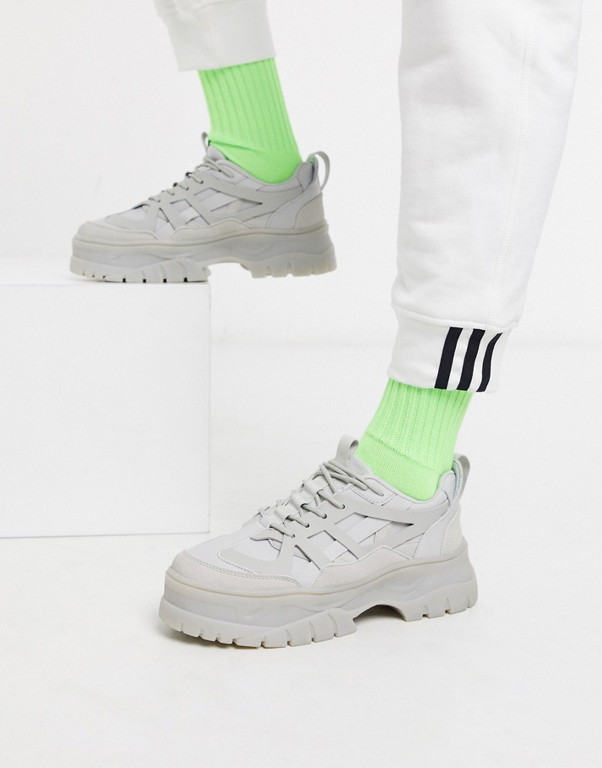 ASOS DESIGN - Sneakers chunky colorate-Bianco