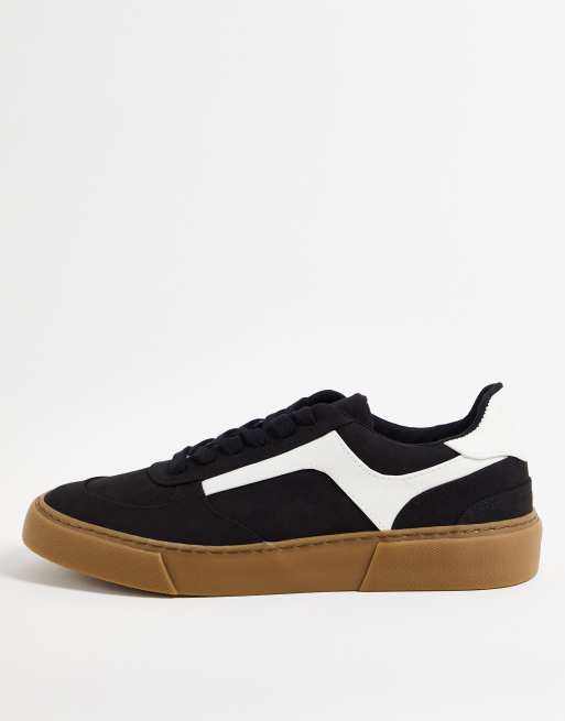 ASOS DESIGN - Sneakers con dettaglio laterale e suola in gomma