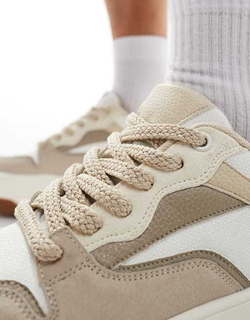 ASOS DESIGN Sneakers con suola spessa beige ASOS