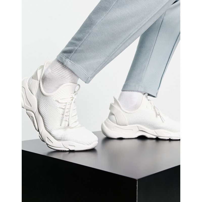 Sneakers iFmUC DESIGN - Sneakers da corsa in maglia bianco misto