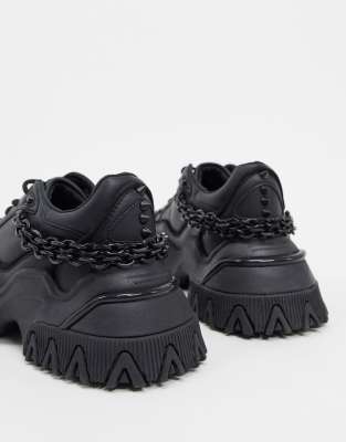 chunky sneakers with chains