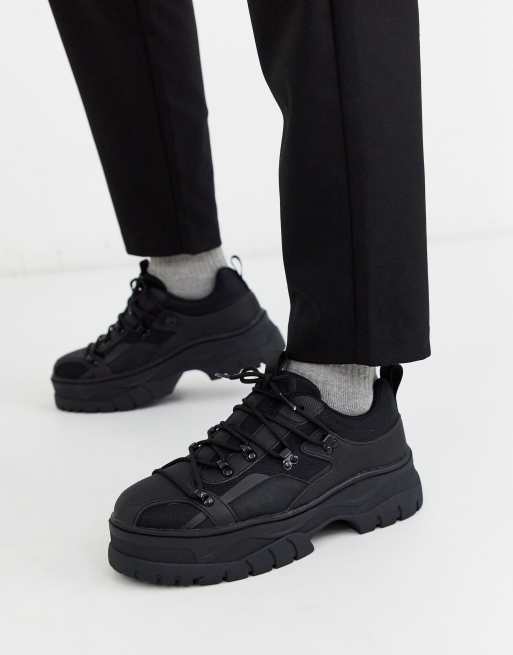 Black store sneakers asos