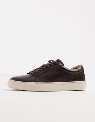 Asos Design Sneakers In Brown