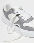 [ASOS DESIGN] ASOS DESIGN sneakers in grey and white 40.5 Grey