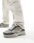 [ASOS DESIGN] ASOS DESIGN sneakers in grey with mesh panels 39 Grey