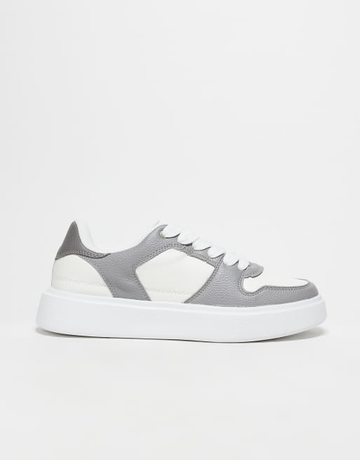 ASOS DESIGN - Sneakers in grijs en wit, 2 van 5
