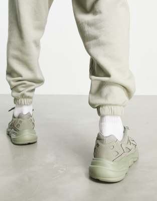 asos khaki trainers