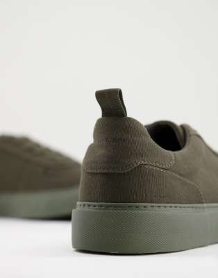 asos khaki trainers