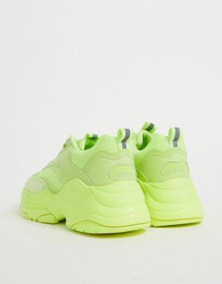 ASOS DESIGN sneakers in neon with 
