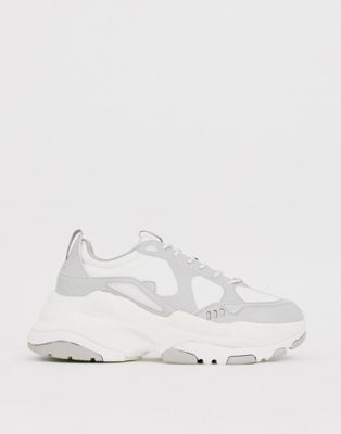 asos white chunky sneakers