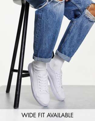 ASOS DESIGN SNEAKERS IN WHITE CANVAS