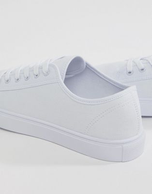 ASOS DESIGN sneakers in white canvas | ASOS
