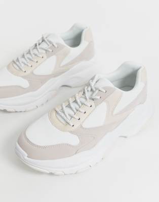 asos white chunky sneakers